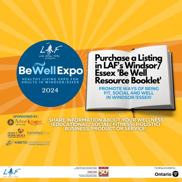 BWE2: Purchase a listing in our Be Well Expo Resource Booklet